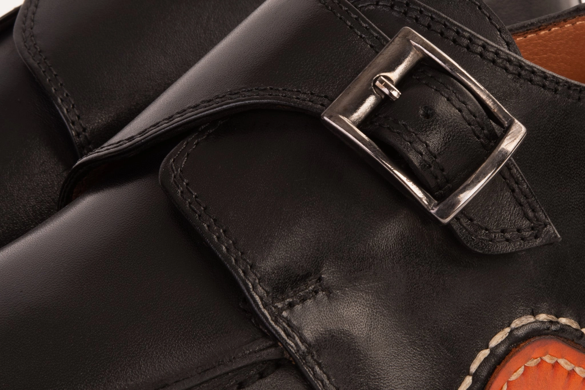 The Hagrid Black Single Monk Strap Handmade Men Shoe