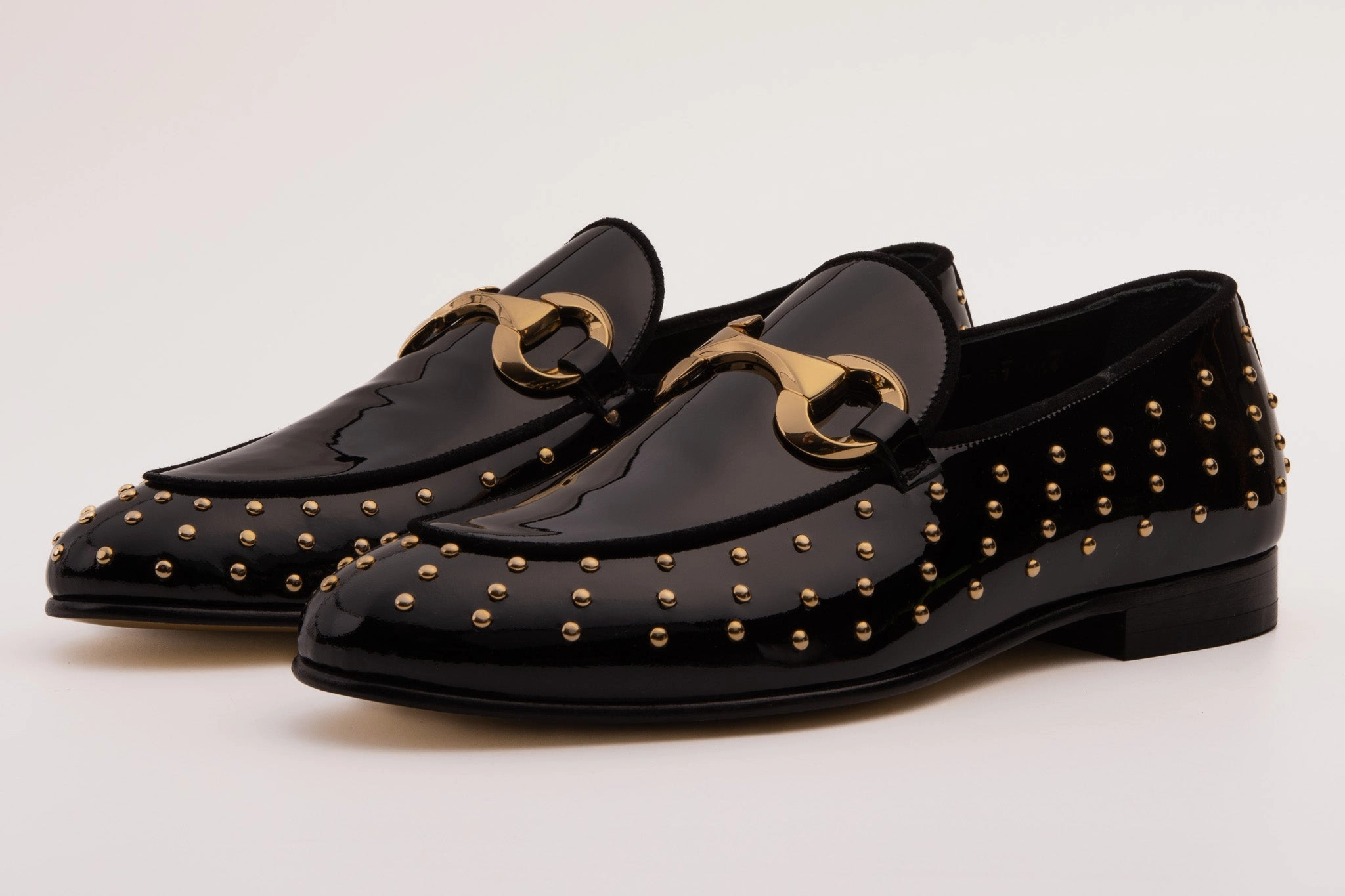 The Jupiter  Shoe Black Spike Leather  Bit Dress Loafer Limited Edition Men  Shoe