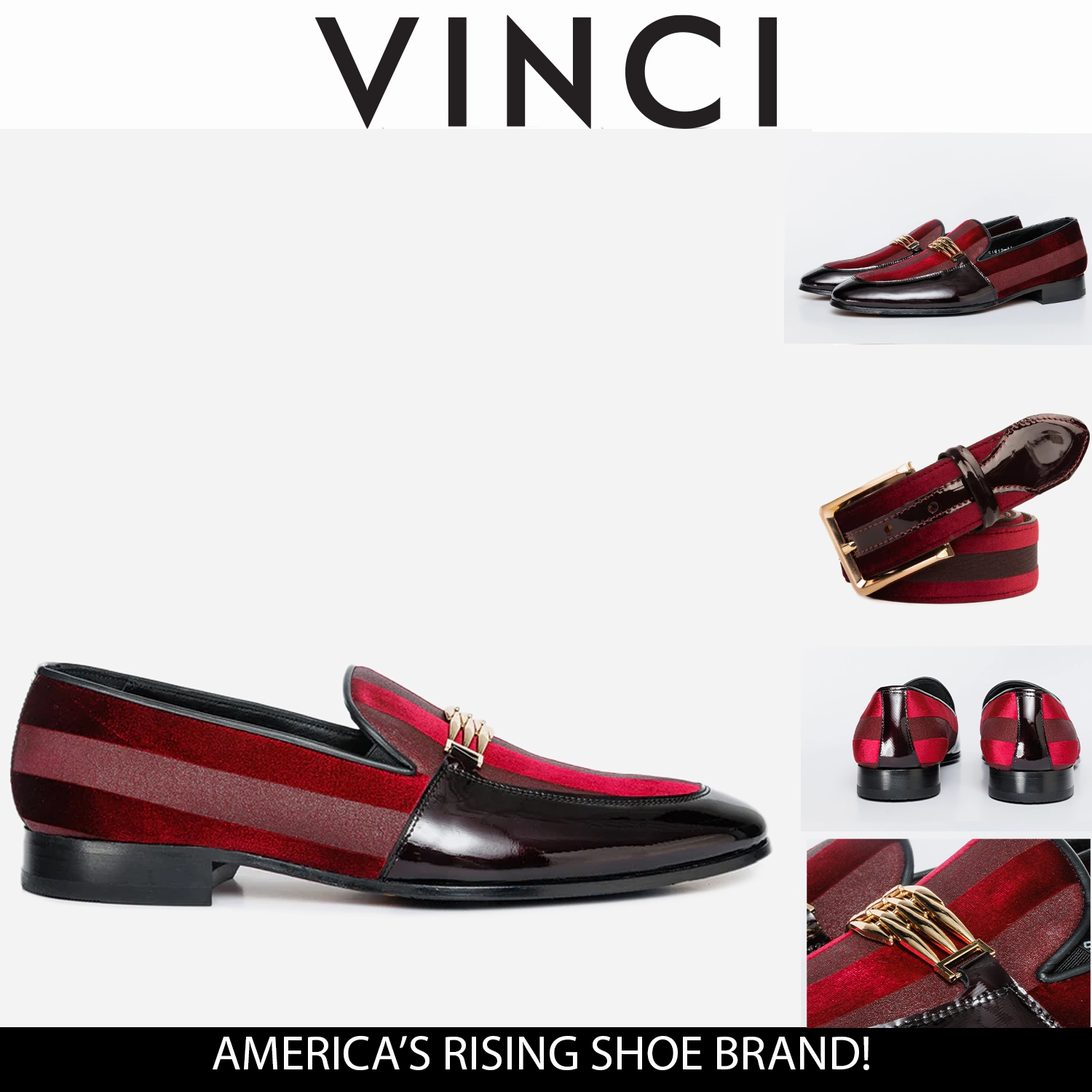 The Pontalto Leather Men Shoe Burgundy Bit Loafer