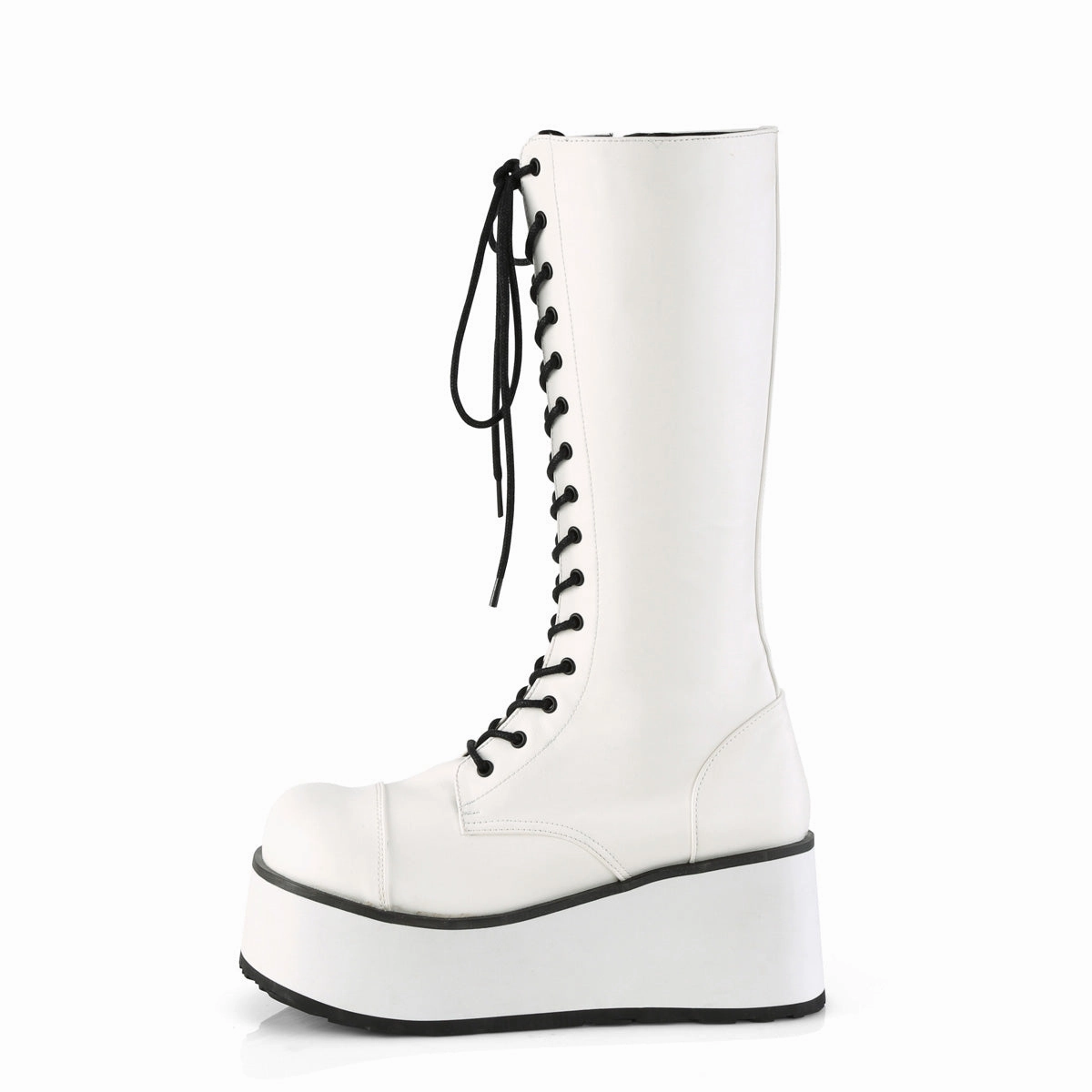 TRASHVILLE-502  White Vegan Leather