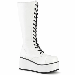 TRASHVILLE-502  White Vegan Leather