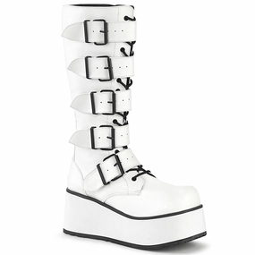 TRASHVILLE-518  White Vegan Leather