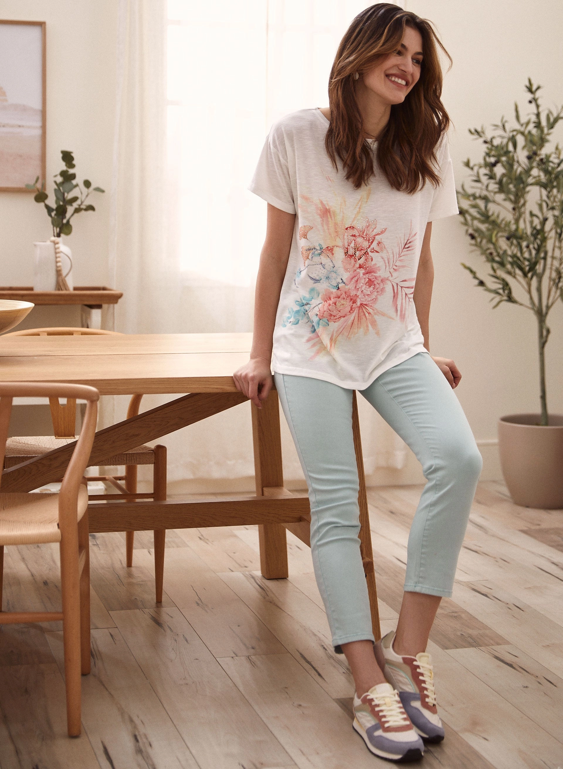 Tropical Print Top