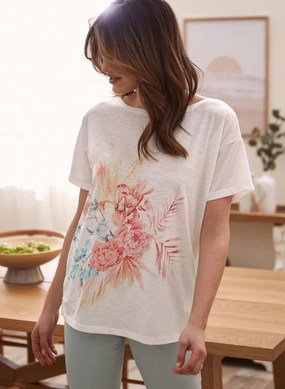 Tropical Print Top