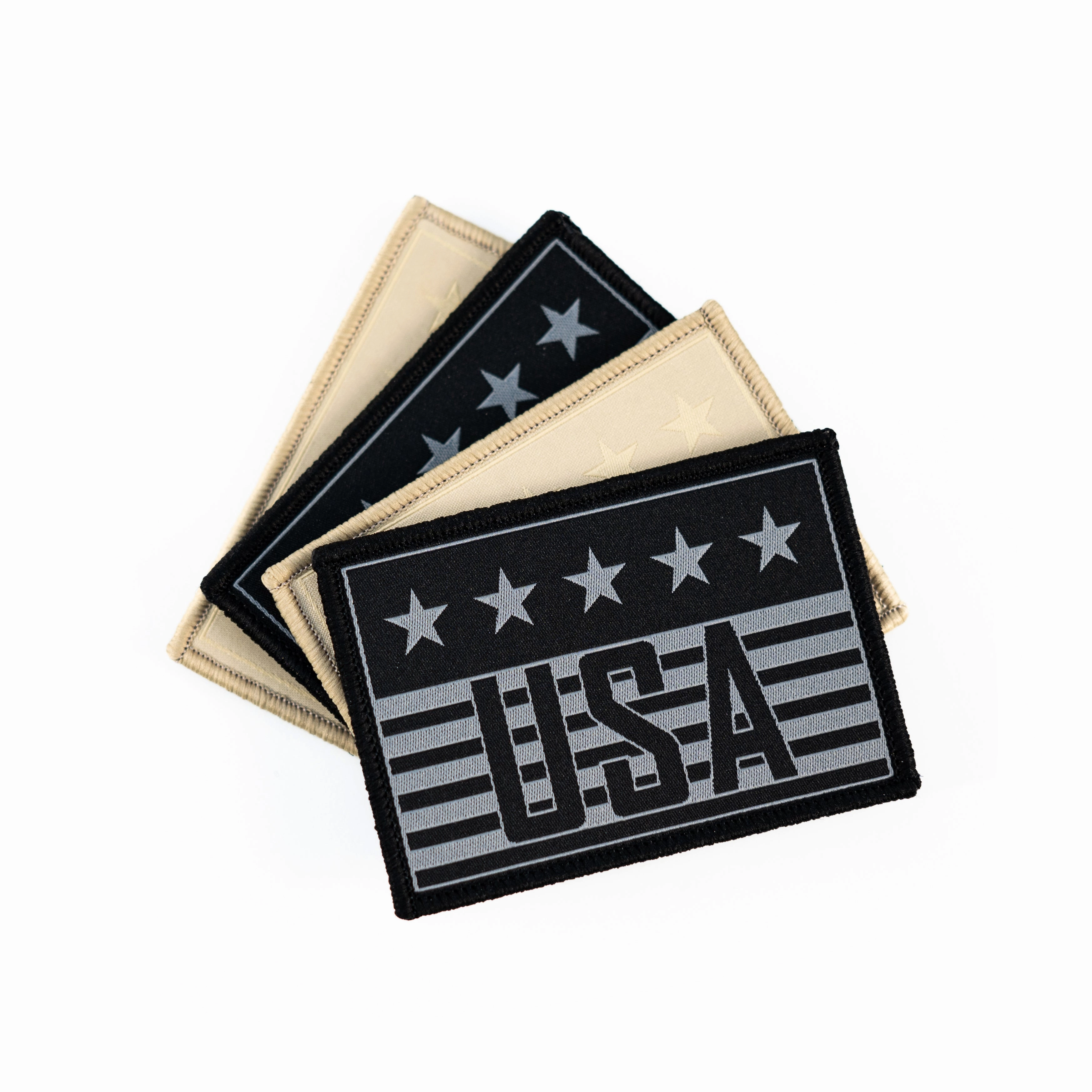USA Khaki Woven Patch