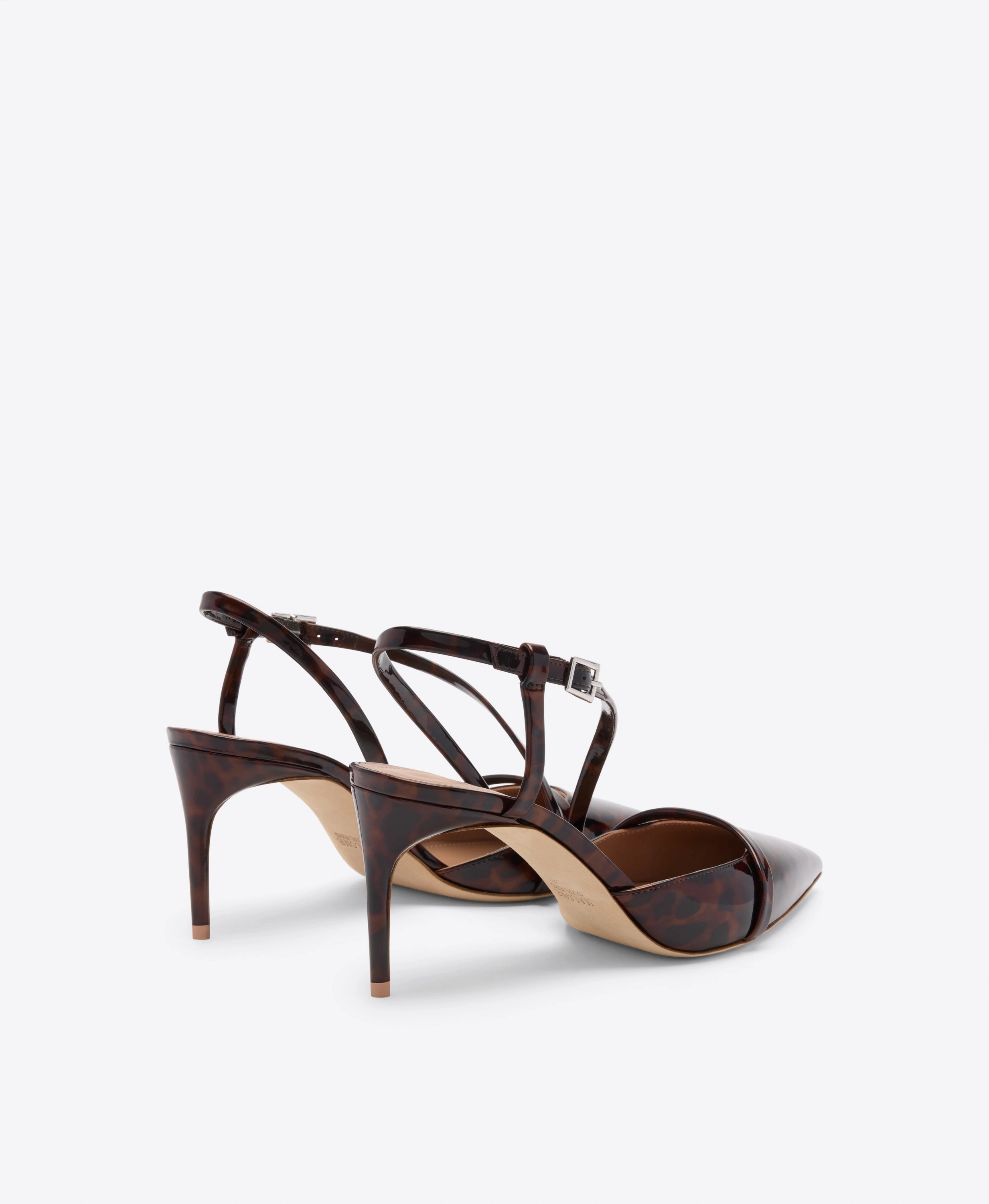 Valeria 70 Leopard Patent Slingbacks