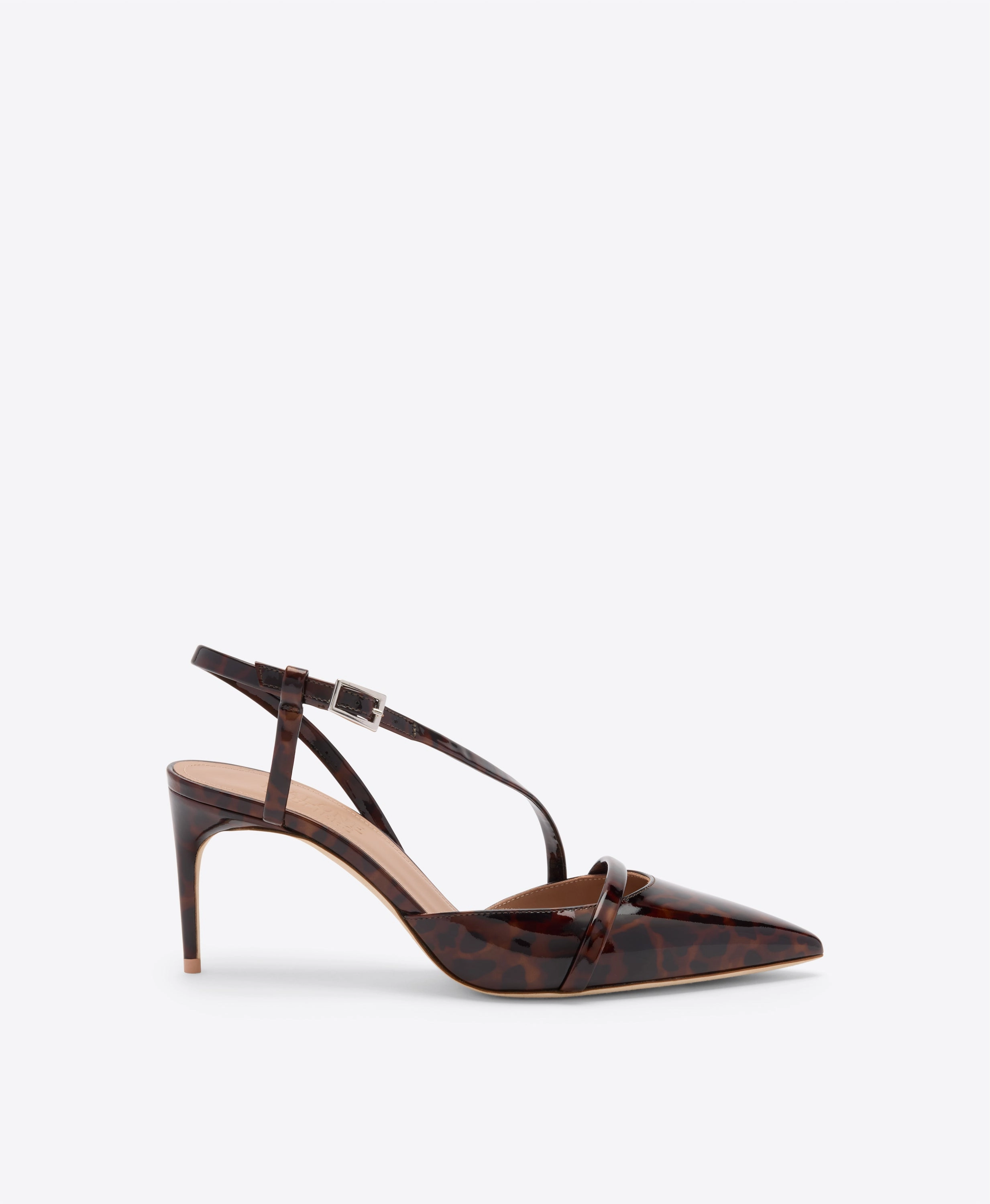 Valeria 70 Leopard Patent Slingbacks