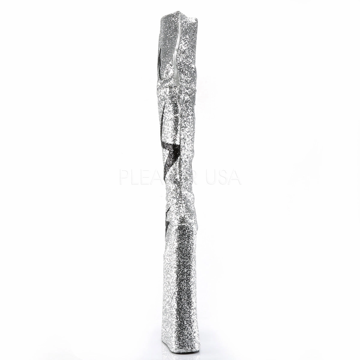 VIVACIOUS-3016  Silver-Black Glitter