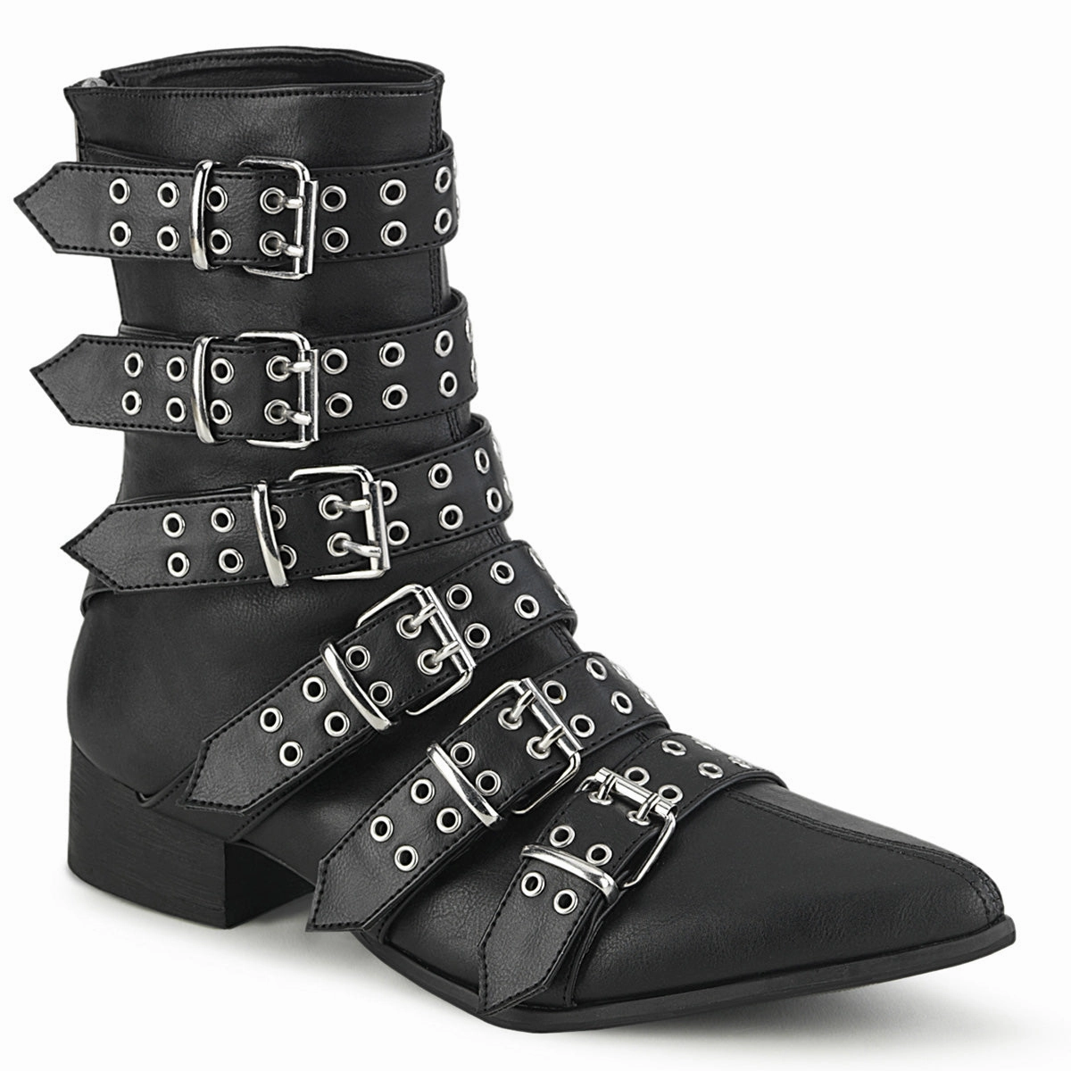 WARLOCK-70  Black Vegan Leather