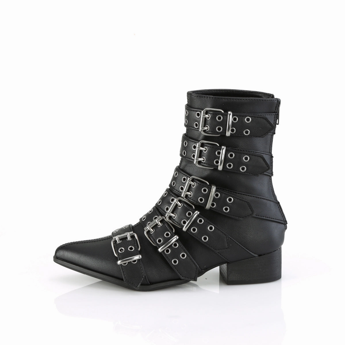 WARLOCK-70  Black Vegan Leather