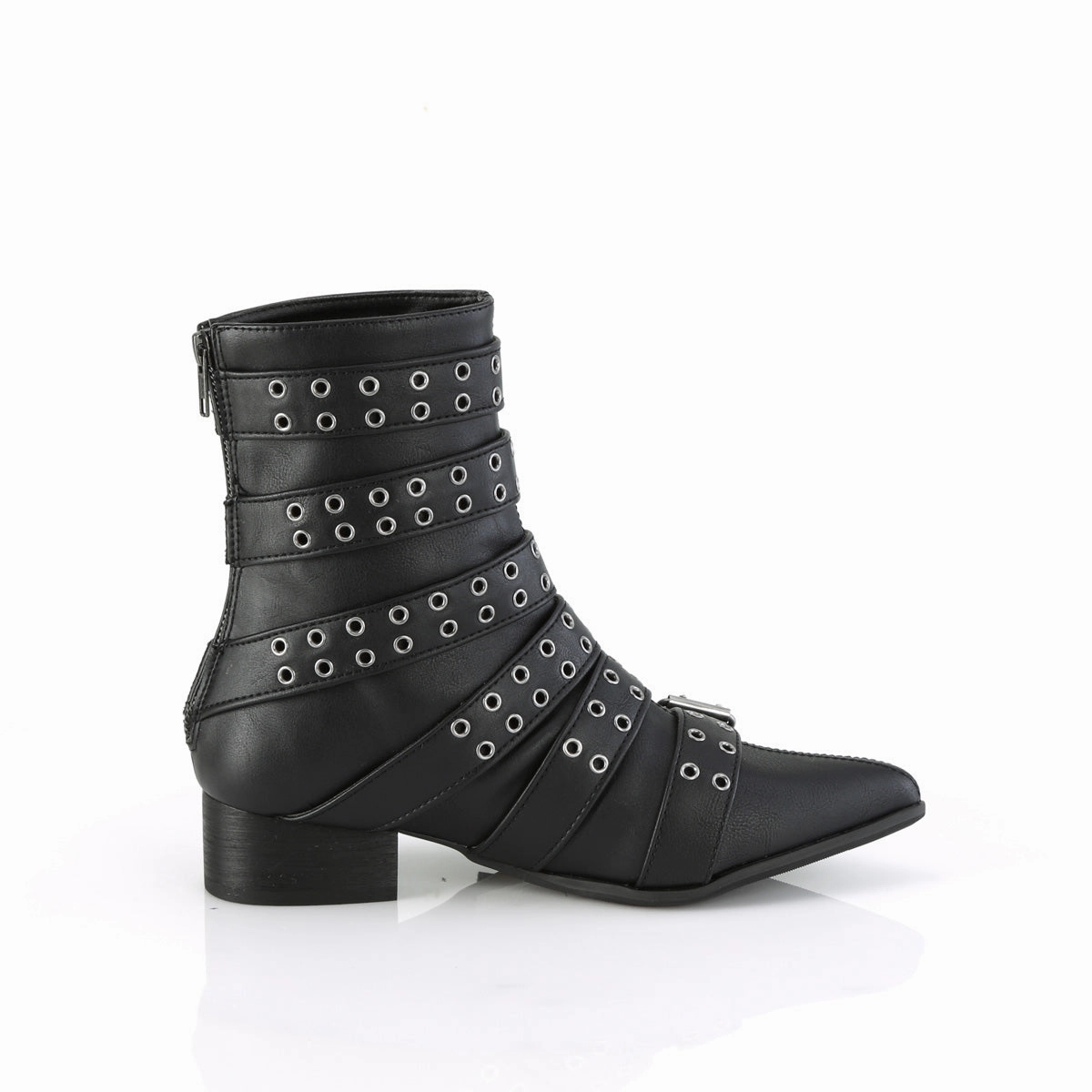 WARLOCK-70  Black Vegan Leather