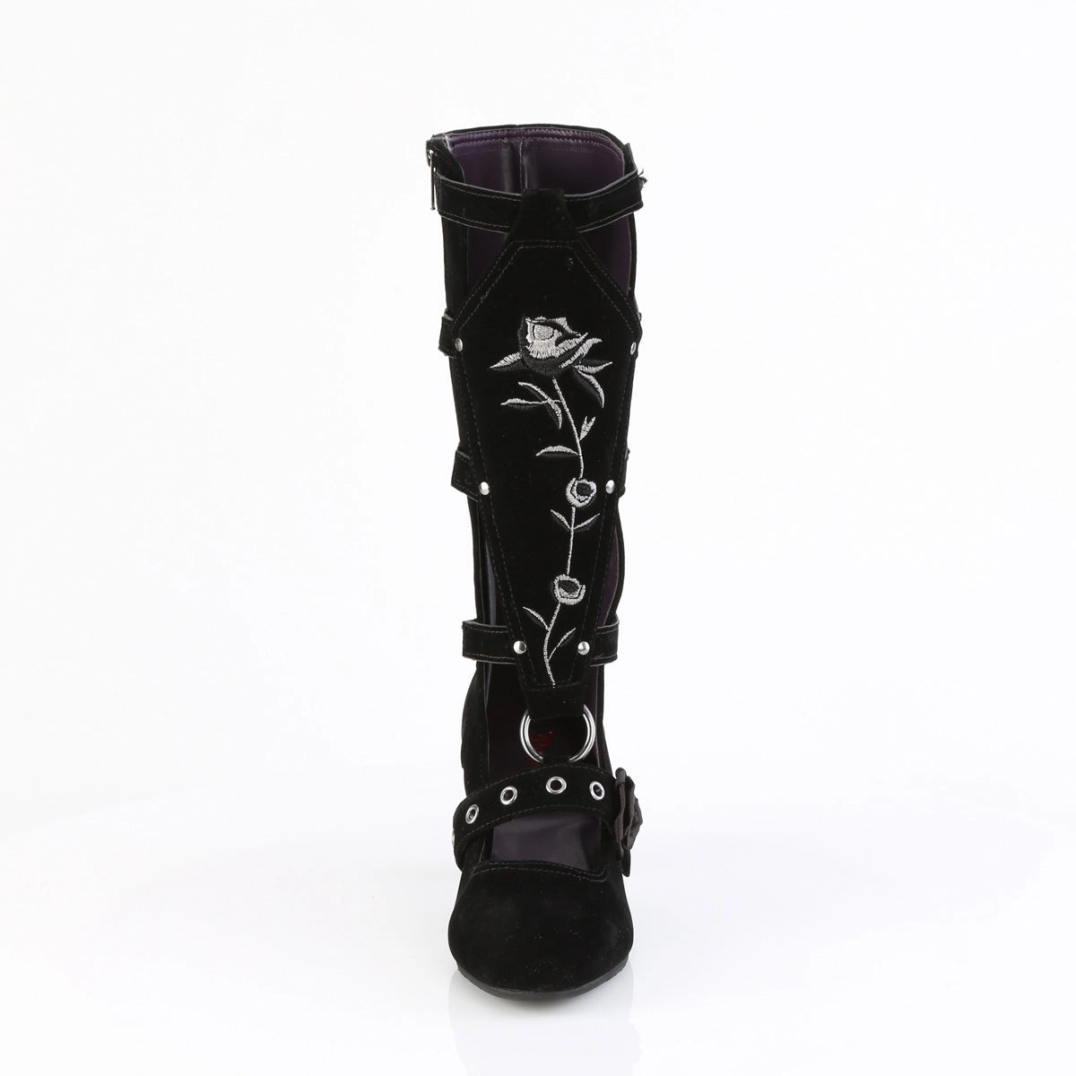 WHIMSY-118  Black Vegan Suede