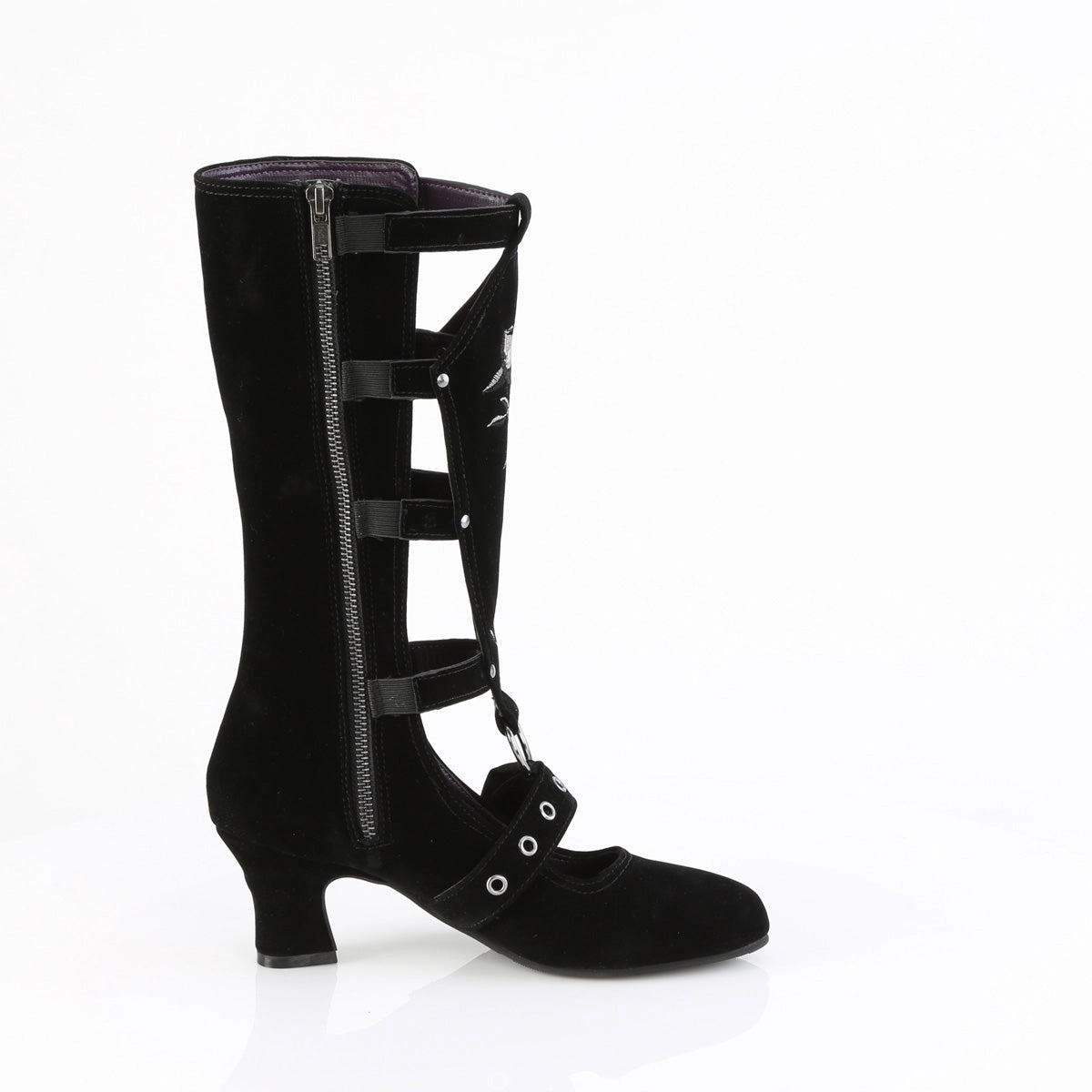 WHIMSY-118  Black Vegan Suede