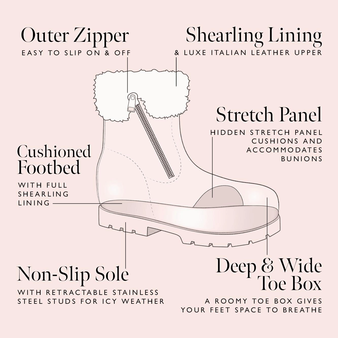 Wonder: Cream Leather & Shearling